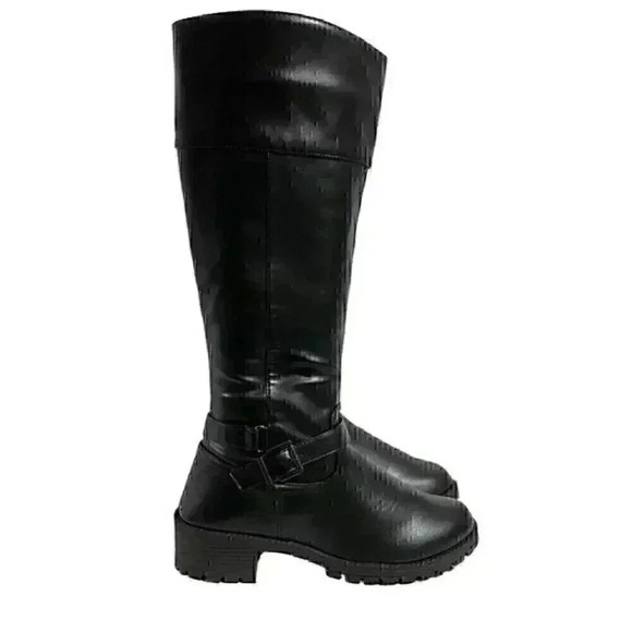 Olivia Miller Alessandra Tall Boot 8.5 Black Equestrian Countryside Couture NWOB - Picture 3 of 10